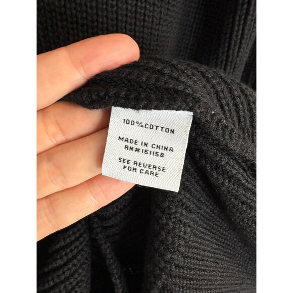 NWT 525 America Pleat Sleeve Quarter Zip Sweater Dress Black-sz XS - Picture 5 of 9